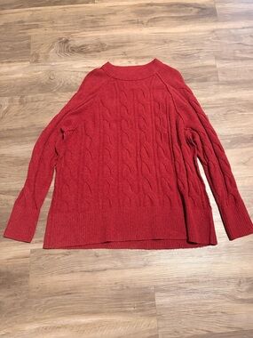 Aerie Unreal Cable Crew Oversized Sweater